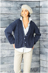 Stylecraft ReCreate DK Pattern 9856 - Round & V Neck Cardigans