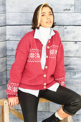 Stylecraft ReCreate DK Pattern 9858 - Cardigans & Snood