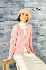 Stylecraft ReCreate DK Pattern 9860 - Round & V Neck Cardigans