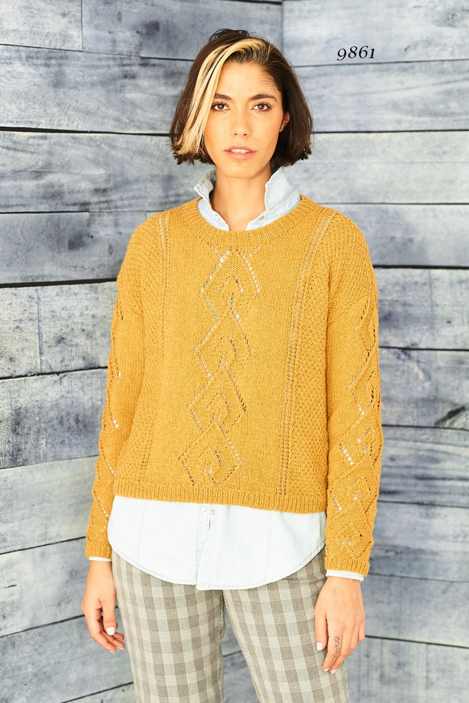Stylecraft ReCreate DK Pattern 9861 - Tunic, Sweater & Snood