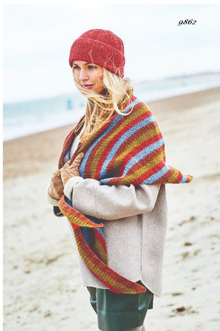Stylecraft Highland Heathers DK Pattern 9862 - Shawls And Hats