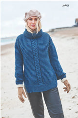 Stylecraft Highland Heathers DK Pattern 9863 - Round and Polo Neck Sweaters