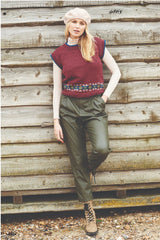 Stylecraft Highland Heathers DK Pattern 9865 - Round And V Neck Tank Tops