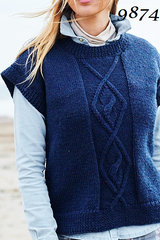 Stylecraft's Highland Heathers Aran 9874 - Sweater and Slipover