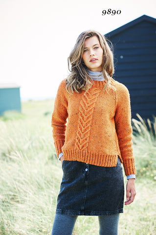 Stylecraft Special Aran with Wool Pattern 9890 - Sweaters