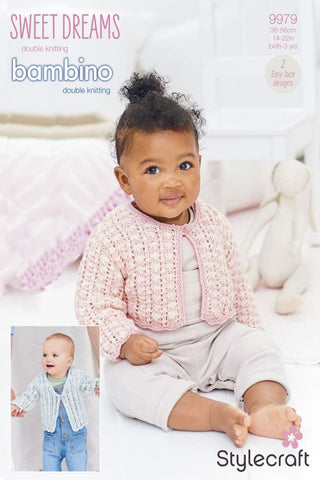 Stylecraft Sweet Dreams & Bambino DK Pattern 9979 - Cardigans