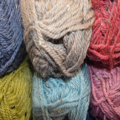 Stylecraft Alpaca Tweed Chunky Pattern 9209  -  Checkerboard Cable Cardigan & Jumper