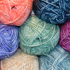 Stylecraft Batik DK Pattern 9300 - Crochet Cot Coverlet & Cushion