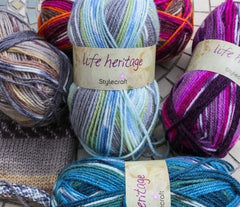 Stylecraft Life Heritage Aran Pattern 9570  Cabled Sweater & Cardigan - NOW €1.00
