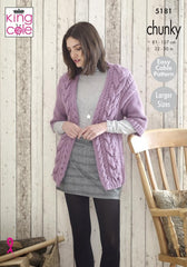 King Cole's Timeless Chunky Pattern 5181- Jacket, Waistcoat & Hat