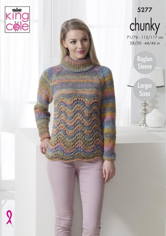 King Cole Corona Chunky Pattern 5277 - Sweaters