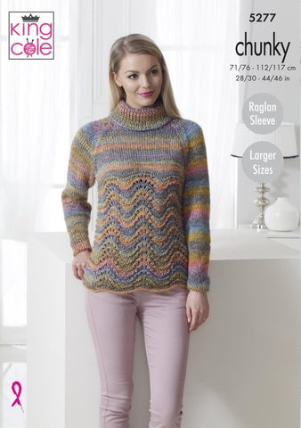 King Cole Corona Chunky Pattern 5277 - Sweaters - NOW €1.00