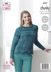 King Cole Corona Chunky Pattern 5277 - Sweaters - NOW €1.00