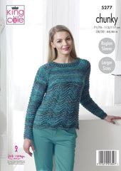 King Cole Corona Chunky Pattern 5277 - Sweaters