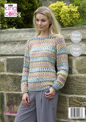 King Cole Drifter DK Pattern 5304 - Cardigan & Sweater