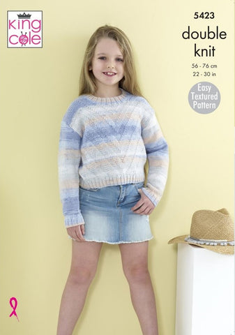 King Cole Beaches DK Pattern 5423 - Sweaters