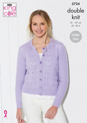 King Cole Paradise Beaches DK Pattern 5724 - Cardigan & Waistcoat