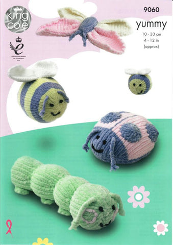 King Cole Yummy Pattern 9060 - Yummy Bugs