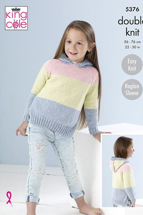 King Cole Cotton Top DK Pattern 5376 - Sweaters