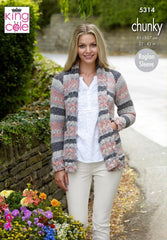 King Cole Drifter Chunky Pattern 5314 - Sweater & Coatigan