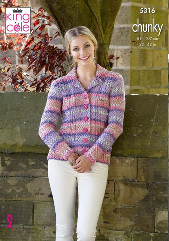 King Cole Drifter Chunky Pattern 5316 - Sweater & Jacket