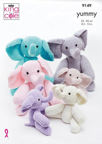 King Cole Yummy Pattern 9149 - Elephants