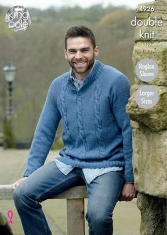 King Cole Majestic DK Pattern 4926 - Mens Sweaters
