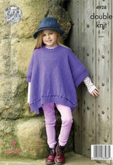 King Cole Majestic DK Pattern 4928 - Girls' Ponchos