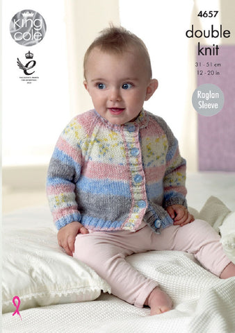 King Cole Splash DK Pattern 4657 - Cardigans
