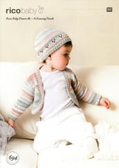 Rico Baby Dream DK - A Luxury Touch Pattern 694 - Cardigan & Hat