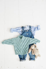 Stylecraft Bambino DK Pattern 9500 - Chevron Sweater & Cardigan