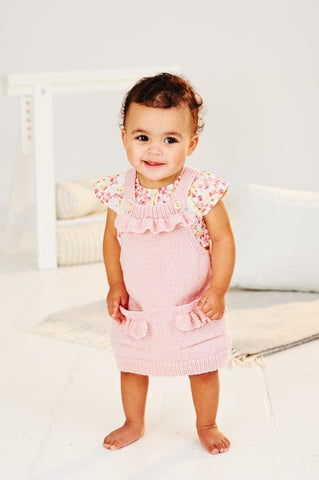 Stylecraft Bambino DK Pattern 9504 - Pinafores