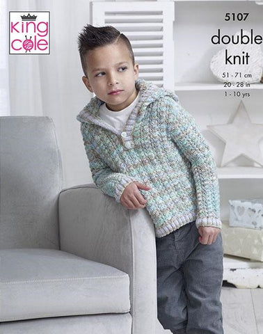King Cole Comfort Kids DK & Comfort DK Pattern 5107 - Sweater & Waistcoat