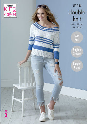 King Cole Cottonsoft Candy DK & Cottonsoft DK Pattern 5118 - Tops