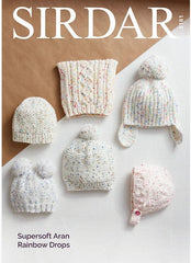 Sirdar Supersoft Aran Rainbow Drops