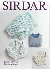 Sirdar Supersoft Aran Rainbow Drops