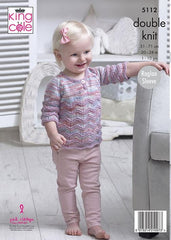 King Cole Comfort Kids DK & Comfort DK Pattern 5112 Sweater & Top