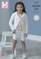 King Cole Cottonsoft Candy DK Pattern 5123 - Cardigans