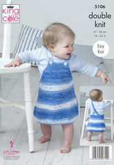 King Cole Cottonsoft Baby Crush DK & Cottonsoft DK Pattern 5106 - Pinafores