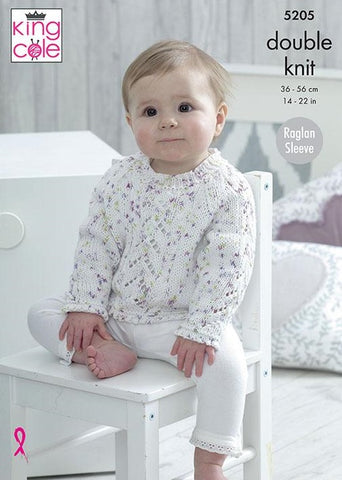 King Cole Cottonsoft Candy DK & Cottonsoft DK Pattern 5205  Sweaters
