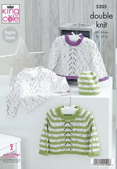 King Cole Cottonsoft Candy DK & Cottonsoft DK Pattern 5205  Sweaters