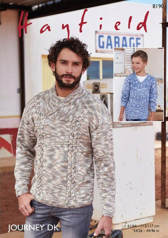 Hayfield Journey DK Pattern 8190 - Sweaters NOW €1.00