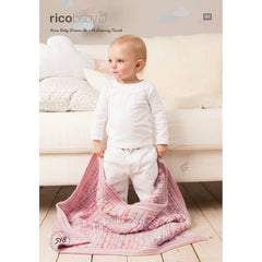 Rico Baby Dream DK - A Luxury Touch Pattern 518 - Textured Blanket, Cabled Blanket & Basket Stitch Blanket