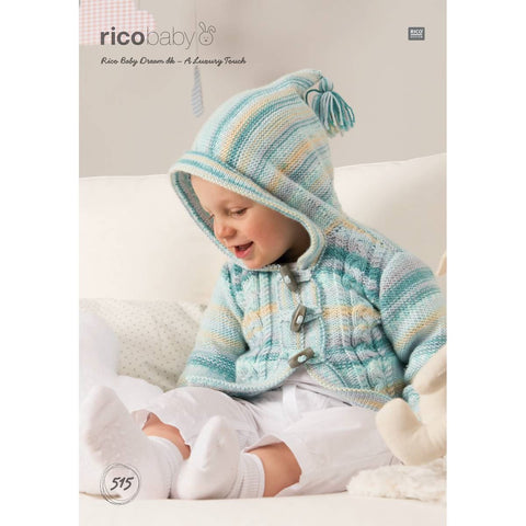 Rico Baby Dream DK - A Luxury Touch Pattern 515 - Cabled Jackets