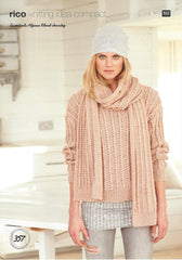 Rico Essentials Alpaca Blend Chunky Pattern 357 - Sweater & Scarf