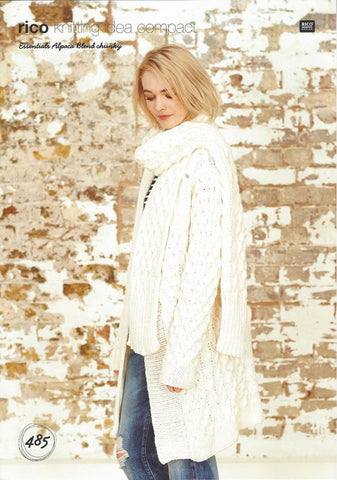 Rico Essentials Alpaca Blend Chunky Pattern 485 - Coat & Scarf