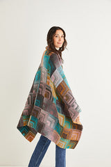 Sirdar Jewelspun Aran Pattern 10142 - Knitted Domino Blanket