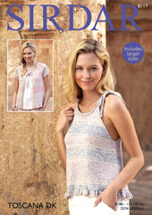 Sirdar Toscana DK Pattern 8117 - Top & Cardigan - NOW €1.00