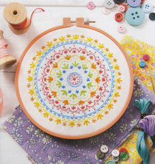 Mandalas to Embroider Book - Kaleidoscope Stitching in a Hoop