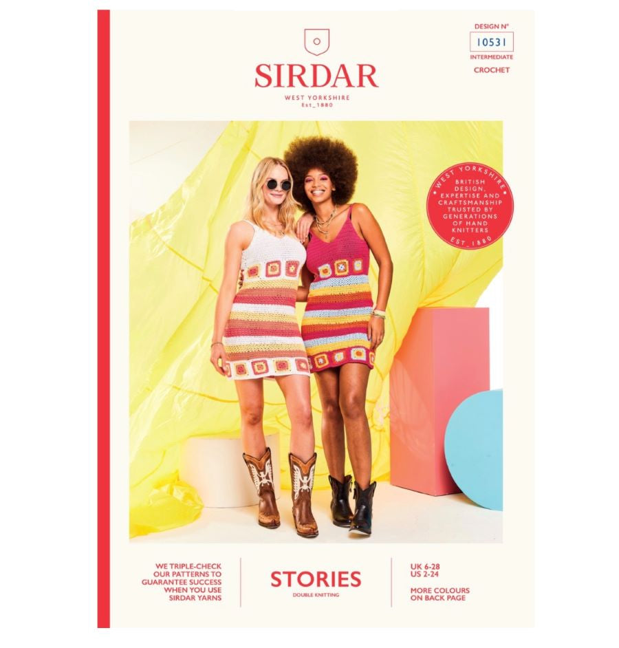 Sirdar Stories DK Pattern 10531 - Crochet "Mainstage" Mini Dress